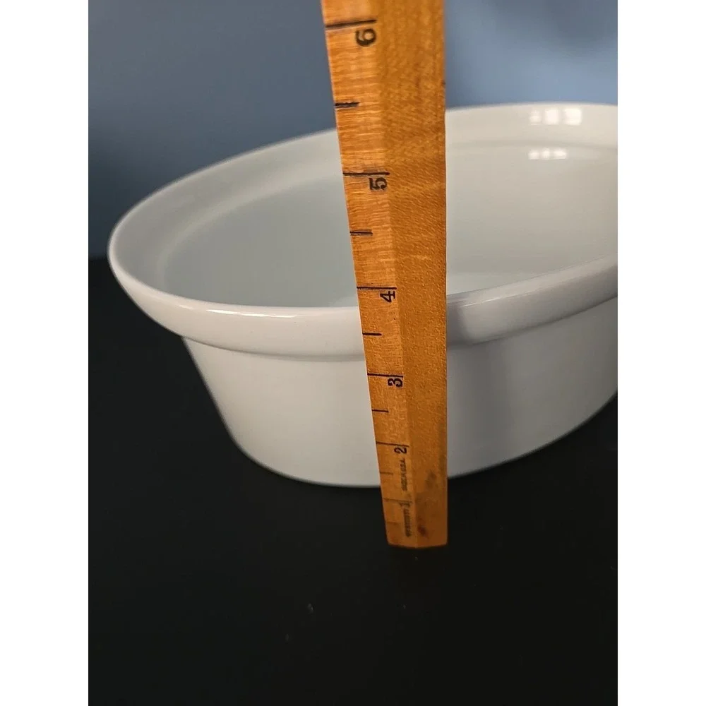 BIA Cordon Bleu 9 x‎ 6.75 inch White Oval Casserole with Lid